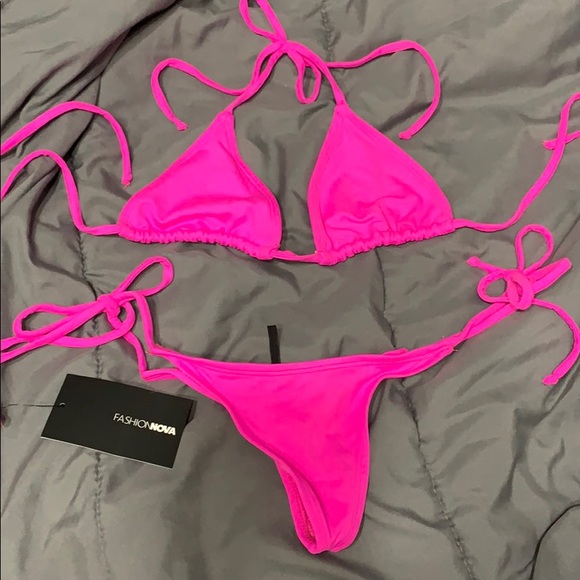 🛑SOLD🛑 NWT Fashion Nova Pink Bikini - Picture 6 of 10